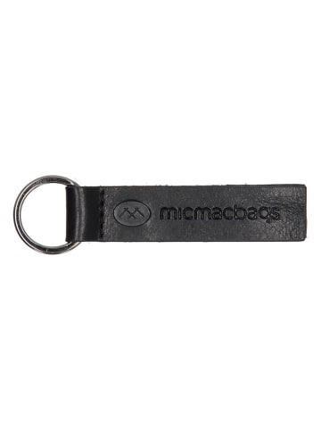 micmacbags Leder-Schlüsselanhänger in Schwarz