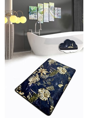 Elizabed Badmat donkerblauw/groen