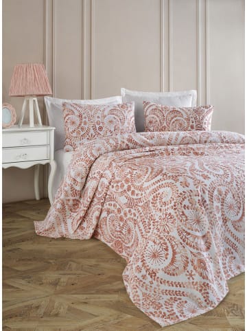 Elizabed Bedsprei "Loop" rood/wit