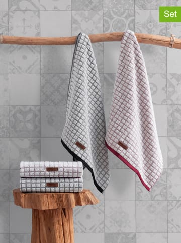 Elizabed 4-delige set: handdoeken "Nature" meerkleurig