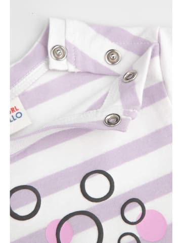 Coccodrillo Shirt in Lila/ Weiß