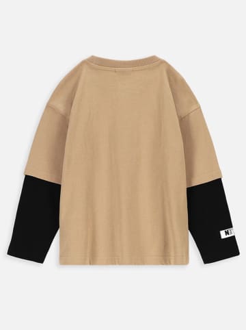 Coccodrillo Longsleeve in Hellbraun/ Schwarz