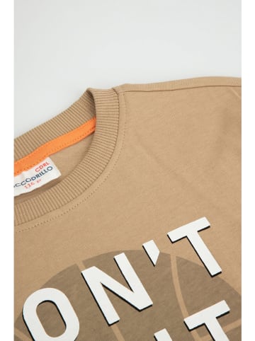 Coccodrillo Longsleeve in Hellbraun/ Schwarz