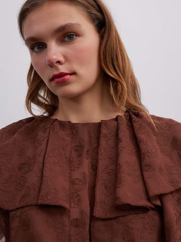 BGN Bluse in in Dunkelbraun