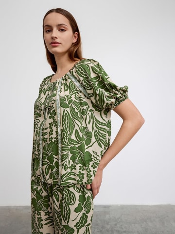 BGN Bluse in Beige/ Grün