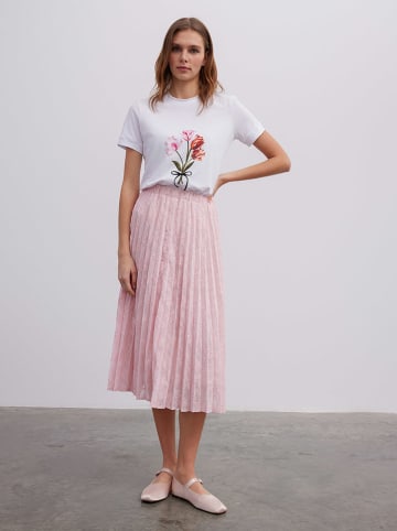 BGN Plisseerock in Rosé