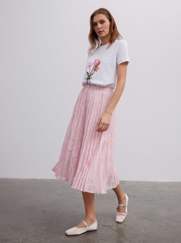 BGN Plisseerock in Rosé