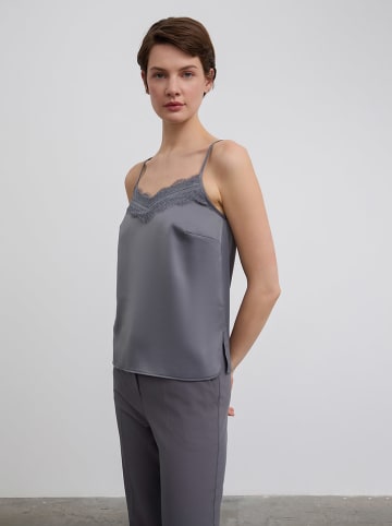 BGN Top w kolorze antracytowym
