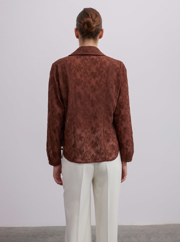 BGN Bluse in Dunkelbraun