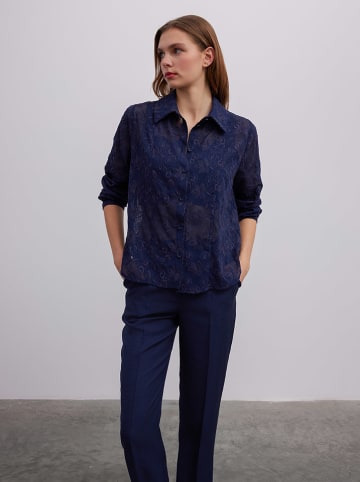 BGN Bluse in Dunkelblau