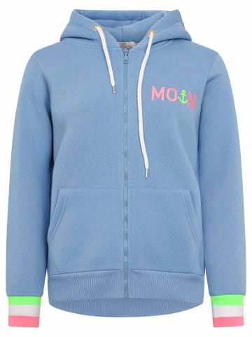 Zwillingsherz Sweatjacke "MoinZH in Blau/ Pink/ Grün