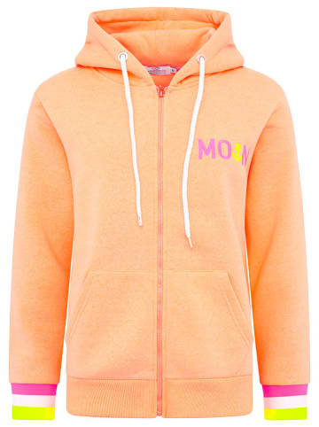 Zwillingsherz Sweatjacke "MoinZH in Apricot/ Pink