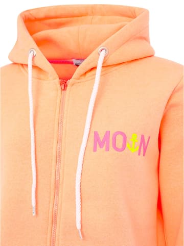 Zwillingsherz Sweatjacke "MoinZH in Apricot/ Pink