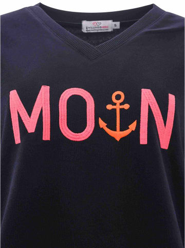 Zwillingsherz Sweatshirt "Dana" donkerblauw