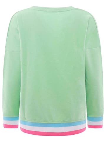 Zwillingsherz Sweatshirt "Moin" in Grün