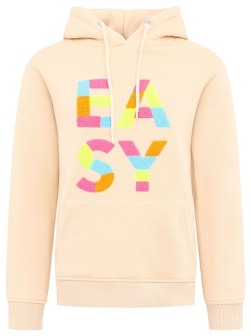 Zwillingsherz Hoodie "EASY" in Beige