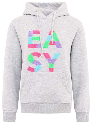 Zwillingsherz Hoodie "EASY" in Grau