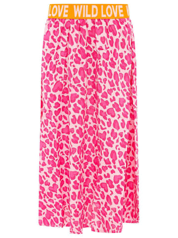 Zwillingsherz Rock "Leo Herzen" in Pink/ Orange