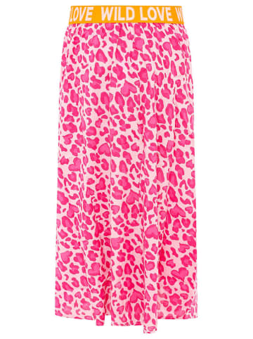 Zwillingsherz Rock "Leo Herzen" in Pink/ Orange