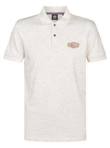 Petrol Poloshirt in Creme