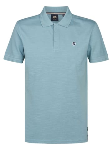 Petrol Poloshirt in Hellblau