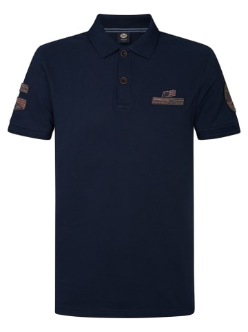 Petrol Poloshirt in Dunkelblau