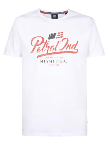 Petrol Shirt in Weiß
