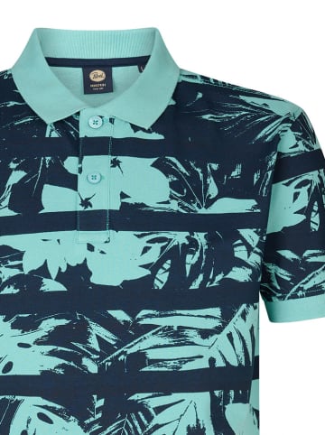 Petrol Poloshirt in Türkis/ Dunkelblau