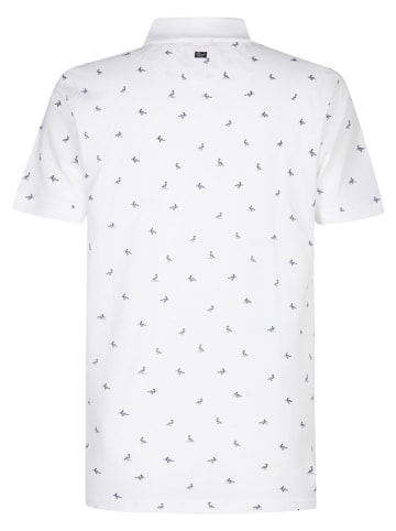 Petrol Poloshirt in Weiß