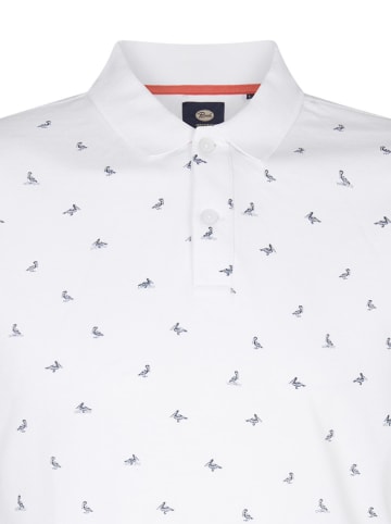 Petrol Poloshirt in Weiß
