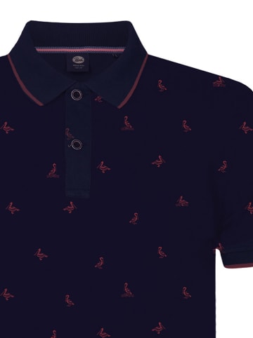 Petrol Poloshirt donkerblauw