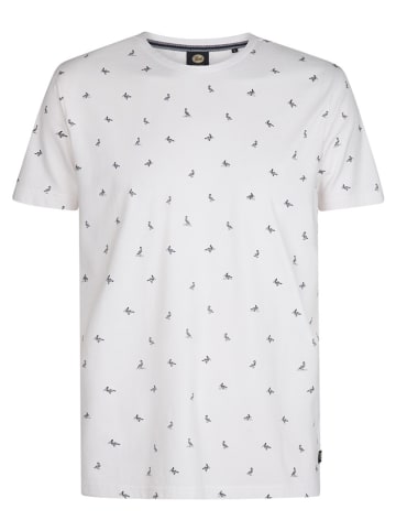Petrol Shirt in Weiß