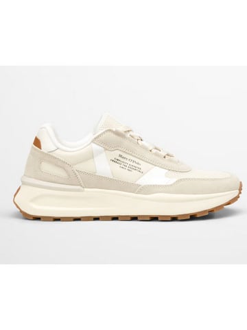 Marc O´Polo Leder-Sneakers in Creme/ Weiß/ Beige