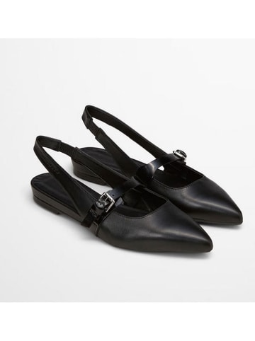Marc O´Polo Leder-Slingballerinas in Schwarz