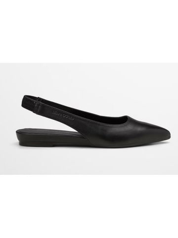 Marc O´Polo Leder-Slingballerinas in Schwarz