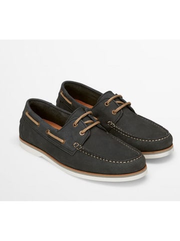 Marc O´Polo Leren mocassins donkerblauw