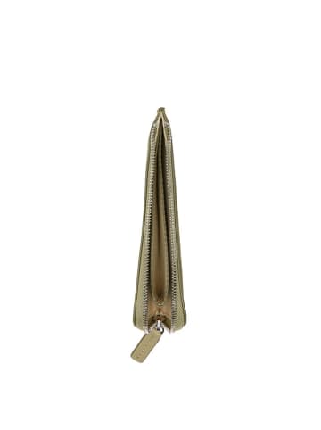 Marc O´Polo Leder-Geldbörse in Khaki - (B)14 x (H)8 x (T)1,5 cm
