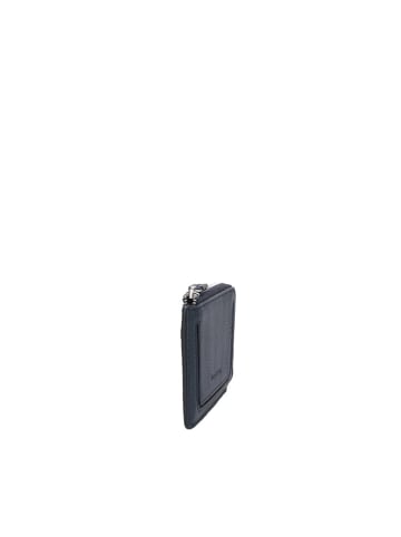 Marc O´Polo Leder-Geldbörse in Dunkelblau - (B)14 x (H)8 x (T)1,5 cm