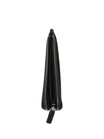 Marc O'Polo Leder-Geldbörse in Schwarz - (B)14 x (H)8 x (T)1,5 cm