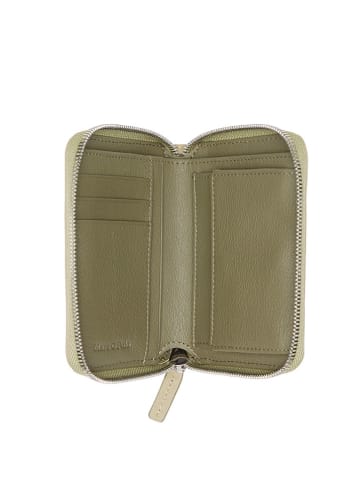 Marc O´Polo Leder-Geldbörse in Khaki - (B)13 x (H)10 x (T)2,5 cm