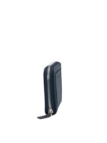 Marc O'Polo Leren portemonnee donkerblauw - (B)13 x (H)10 x (D)2,5 cm