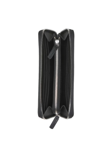 Marc O´Polo Leren portemonnee zwart - (B)20 x (H)10 x (D)2 cm