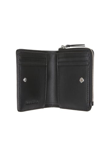 Marc O´Polo Leder-Geldbörse in Schwarz - (B)11,5 x (H)9 x (T)1,5 cm