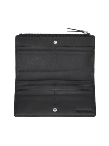 Marc O´Polo Leren portemonnee zwart - (B)20 x (H)10 x (D)2 cm