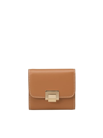 Marc O´Polo Leder-Geldbörse in Hellbraun - (B)10,5 x (H)9 x (T)3 cm