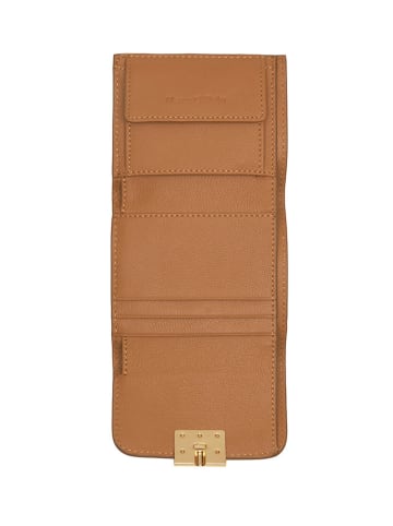 Marc O´Polo Leder-Geldbörse in Hellbraun - (B)10,5 x (H)9 x (T)3 cm
