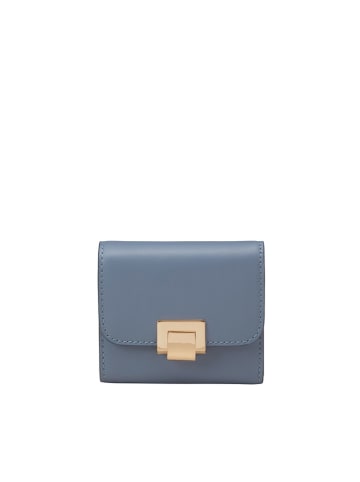 Marc O´Polo Leder-Geldbörse in Hellblau - (B)10,5 x (H)9 x (T)3 cm