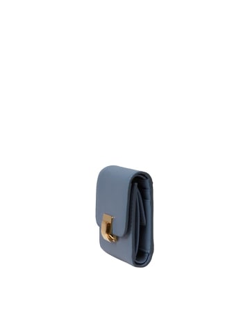 Marc O´Polo Leren portemonnee lichtblauw - (B)10,5 x (H)9 x (D)3 cm
