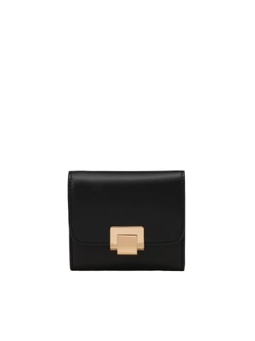 Marc O´Polo Leder-Geldbörse in Schwarz - (B)10,5 x (H)9 x (T)3 cm