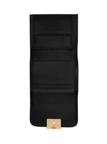 Marc O´Polo Leder-Geldbörse in Schwarz - (B)10,5 x (H)9 x (T)3 cm